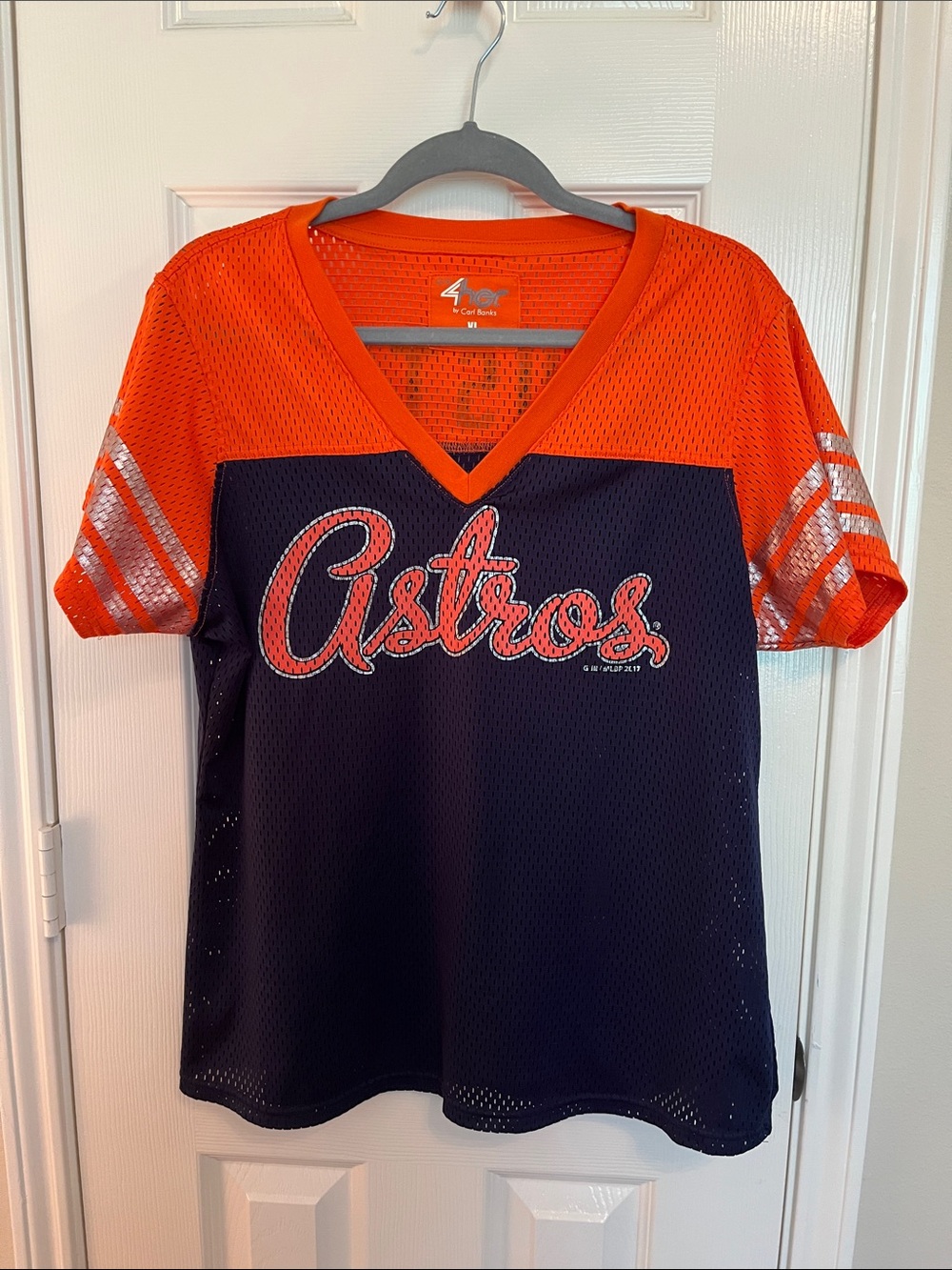 4Her by Carl Banks Astros Mesh Jersey